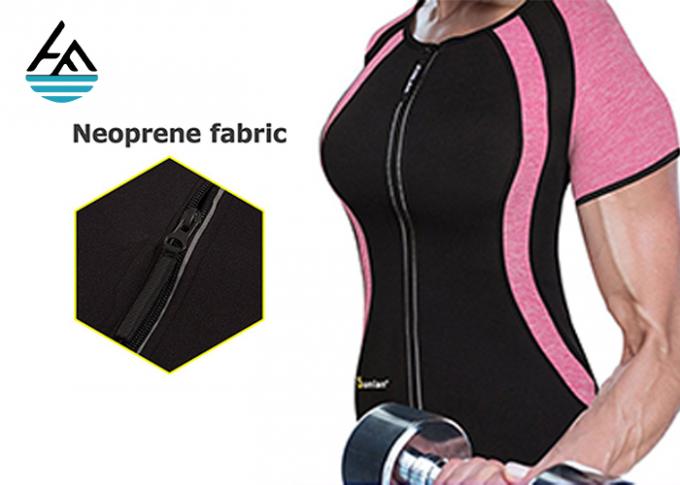Schwarzer rosa Eignungs-Neopren-Gewichtsverlust-Sauna-Anzug absorbiert Schweiss-Sondergröße