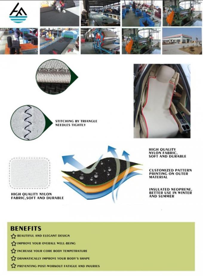 Schaum-Universalneopren-Sitzbezug, Neopren-Auto-Sitzbezug-Polyester-Gewebe
