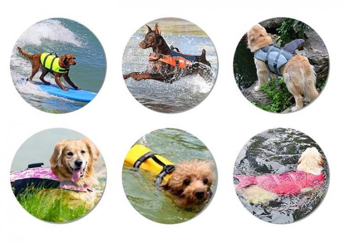 5mm Gewohnheits-Neopren-Hundeweste mit Griff, Neopren-Hundeschwimmweste-reine Farbe